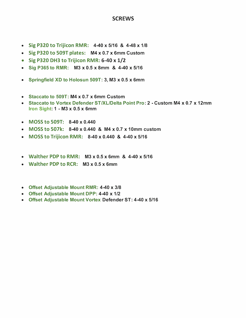 Replacement Screws - Image 3